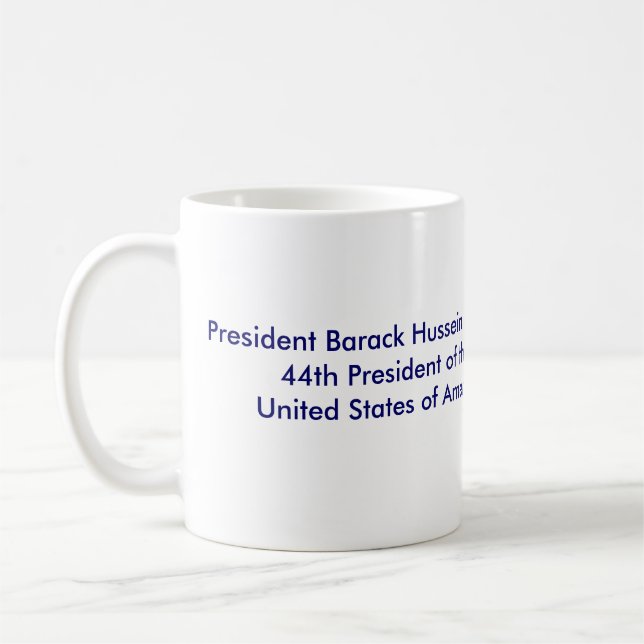 Mug Le Président Barack Obama2, le Président Barack (Gauche)