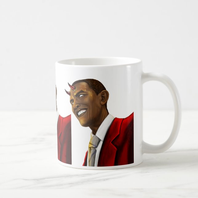 Mug Le Président Barack Obama en tant que diable (Droite)