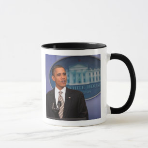 Mug Le président Barack Obama fait une annonce