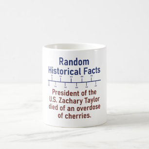 Mug Le Président Des États-Unis Zachary Taylor Est Mor