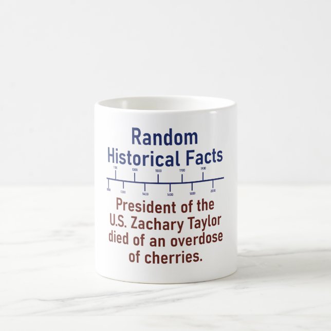 Mug Le Président Des États-Unis Zachary Taylor Est Mor (Centre)