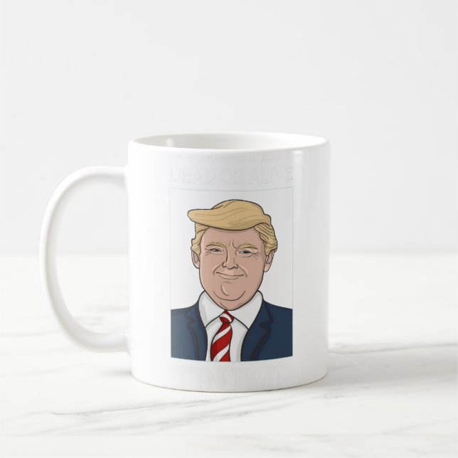 Mug Le président Donald Trump fusionne Recherché drôle (Gauche)