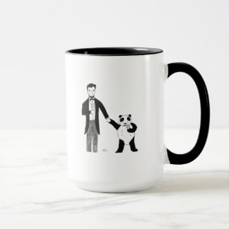 Mug Le Président Lincoln et un panda apprécient la