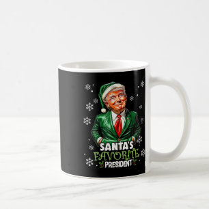 Mug Le président préféré du Père Noël drôle Trump Noël