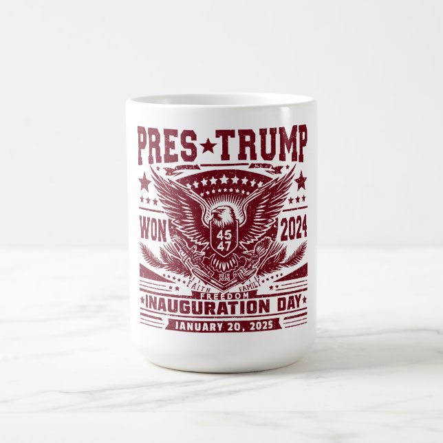 Mug Le président Trump a gagné 2024 (Centre)