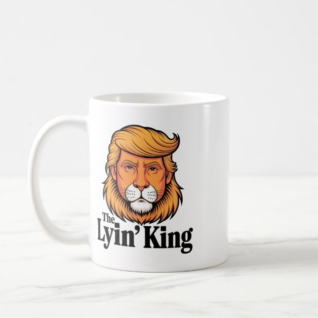 Mug Le président Trump se moquant du roi menteur  (Gauche)