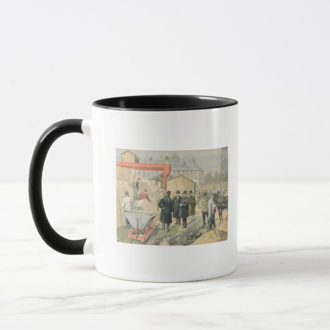 Mug Le prince de Galles visitant le bâtiment (Gauche)