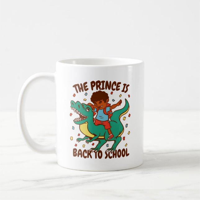 Mug Le Prince est de retour à l'école Dinosaure Ride (Gauche)