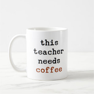 Mug le professeur a besoin de café