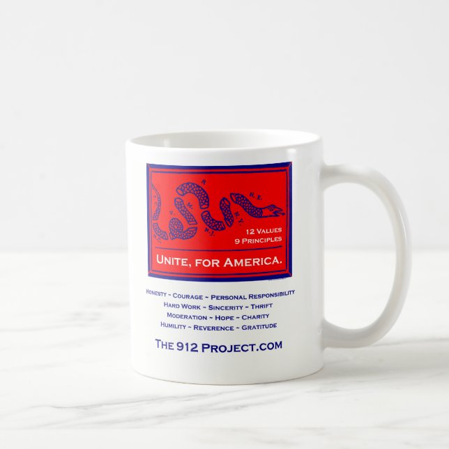 Mug Le projet 912 unissent pour l'Amérique (Droite)