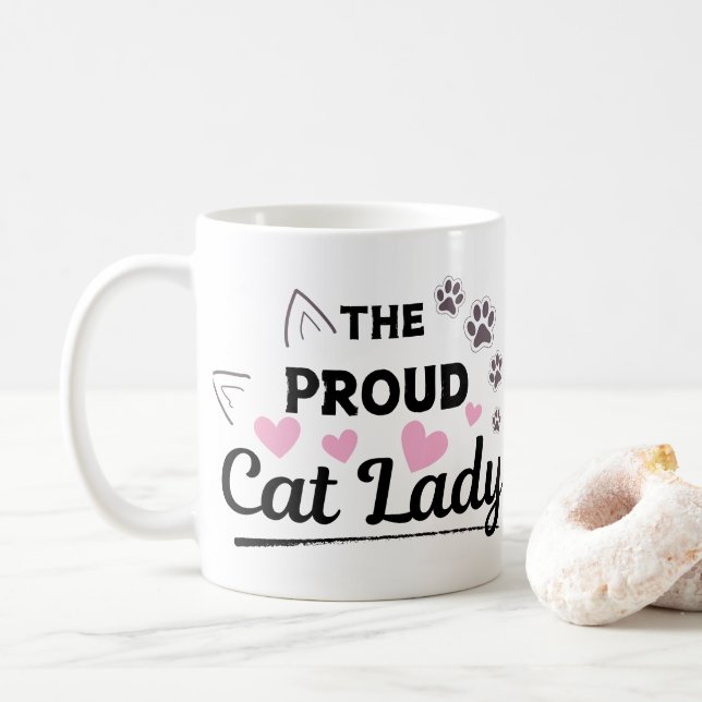 Mug Le propriétaire de l'animal de compagnie Proud Cat (Avec donut)
