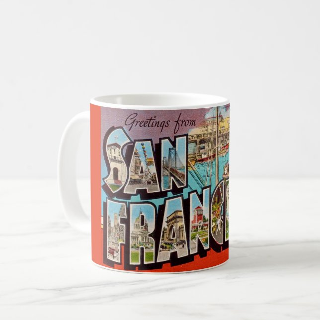 Mug Le quai des pêcheurs de San Francisco (Devant gauche)