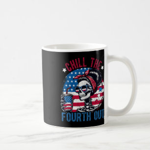 Mug Le quatrième squelette amusant 4 juillet Patrioti