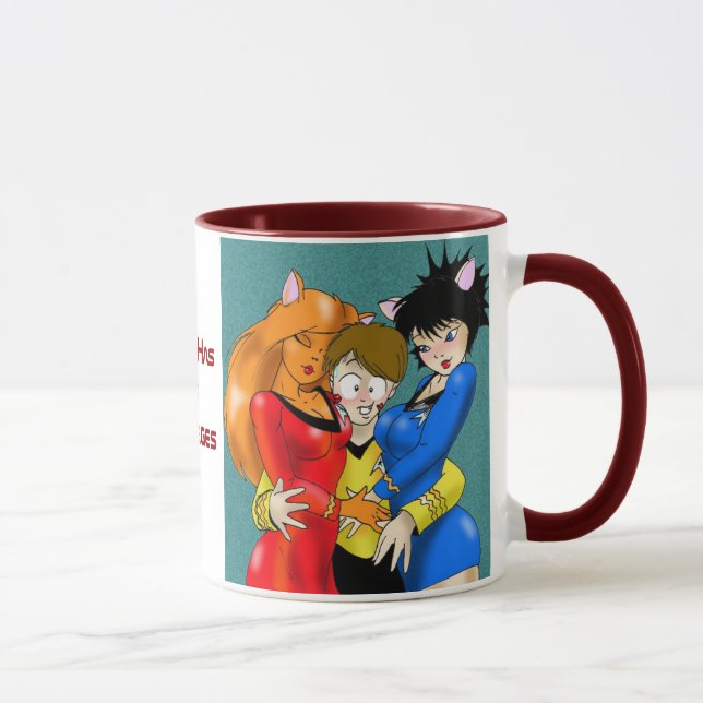Mug Le "rang l'a est équilibre rouge de privilèges" (Droite)