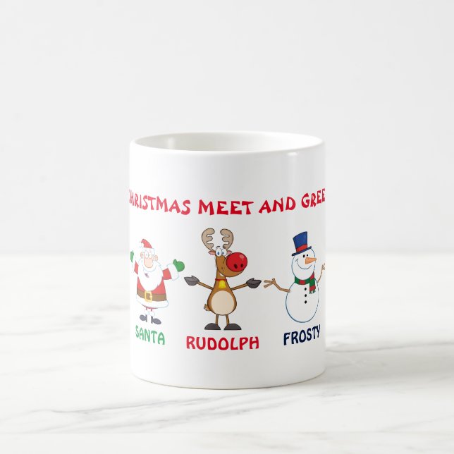 Mug Le rassemblement de Noël et saluent (Centre)