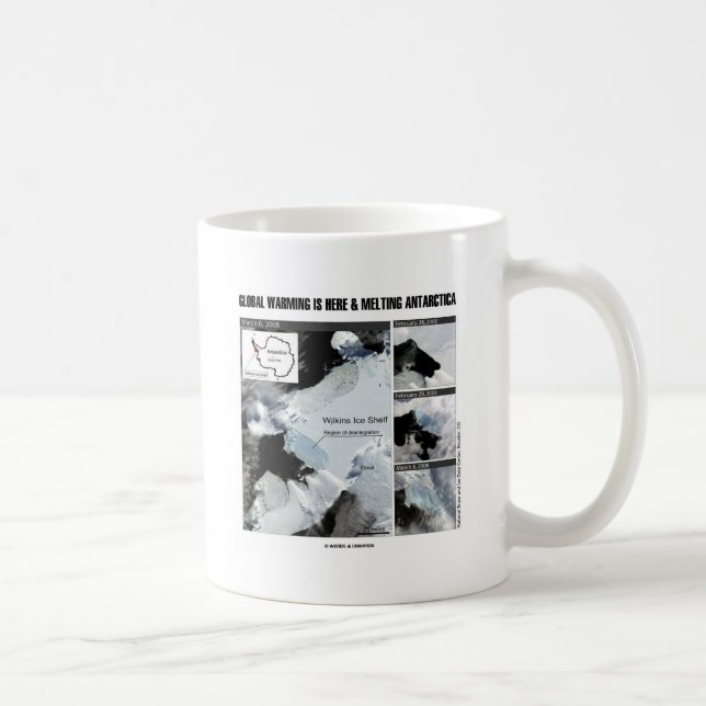 Mug Le réchauffement climatique Est Là Et La Fonte De  (Droite)
