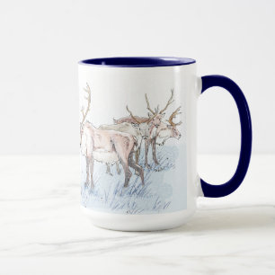 Mug Le renne dans la boue des neiges