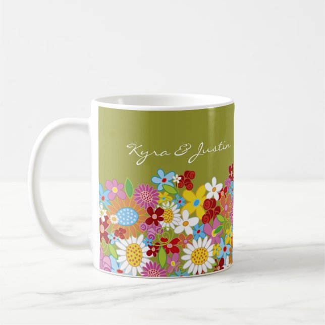 Mug Le ressort fleurit le faire-part/cadeau/tasse de (Gauche)