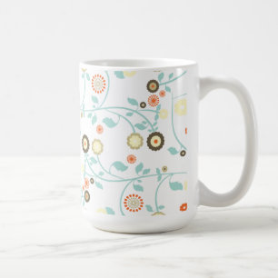 Mug Le ressort fleurit le motif floral chic girly de