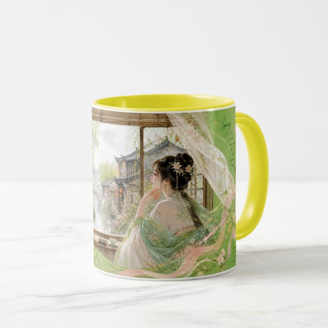 Mug Le retour du printemps. (Devant droit)