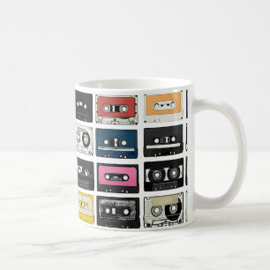 Mug Le rétro mélange vintage de cassette attache du