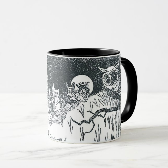 Mug Le rêve de Kitty de Fairyland, Louis Wain (Devant droit)
