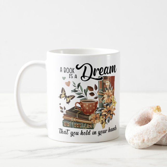 Mug Le rêve d'un auteur de livres (Avec donut)