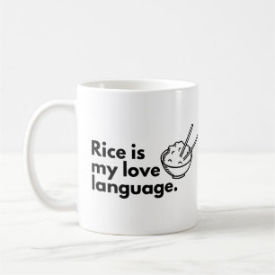 Mug Le riz est ma langue d'amour
