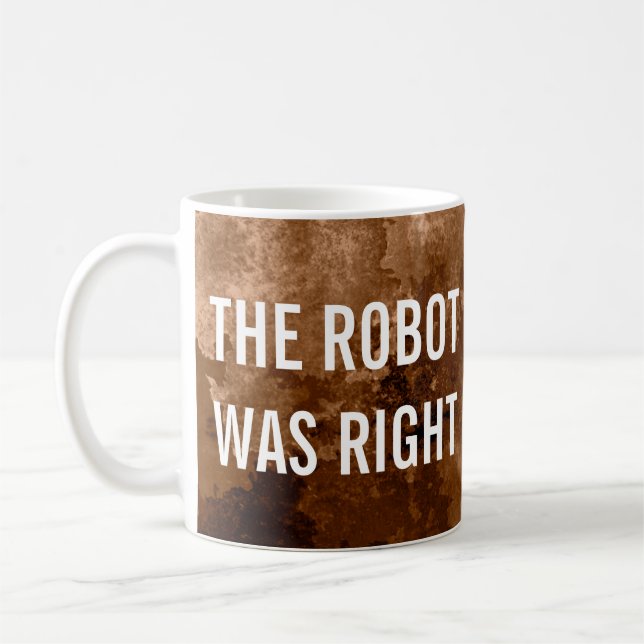 Mug Le Robot Était Un Bon Café Amusant (Gauche)