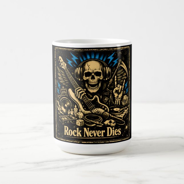 Mug Le Rock Ne Meurt Jamais – Esprit Rock Immortel (Centre)