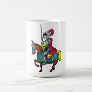 Mug Le roi arthur medidiabolique chevalier et cheval