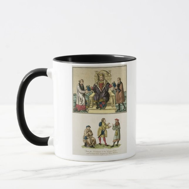 Mug Le Roi Henry VIII (1491-1547) du frontispice (Gauche)