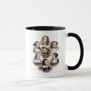 Mug Le Roi Henry VIII de l'Angleterre   ses six