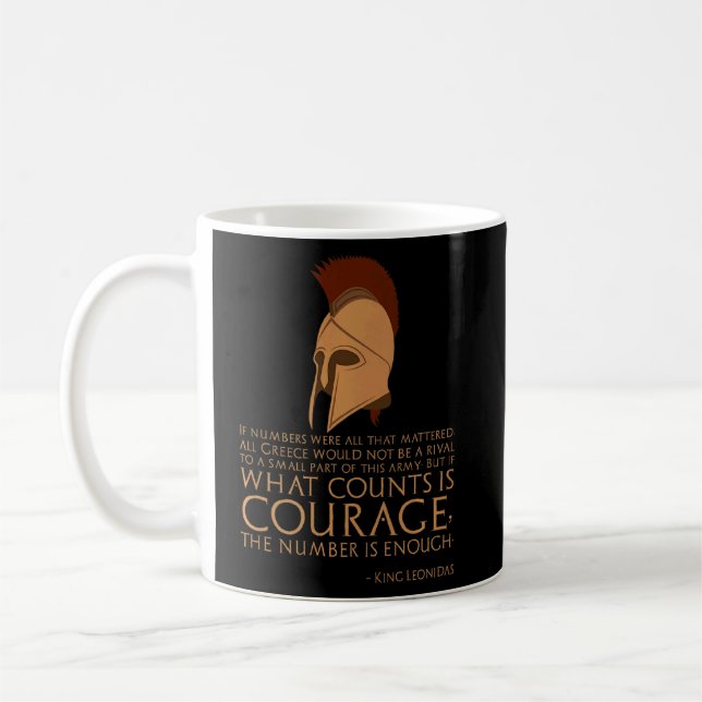 Mug Le Roi Leonidas Cite La Bataille De Thermopylae An (Gauche)