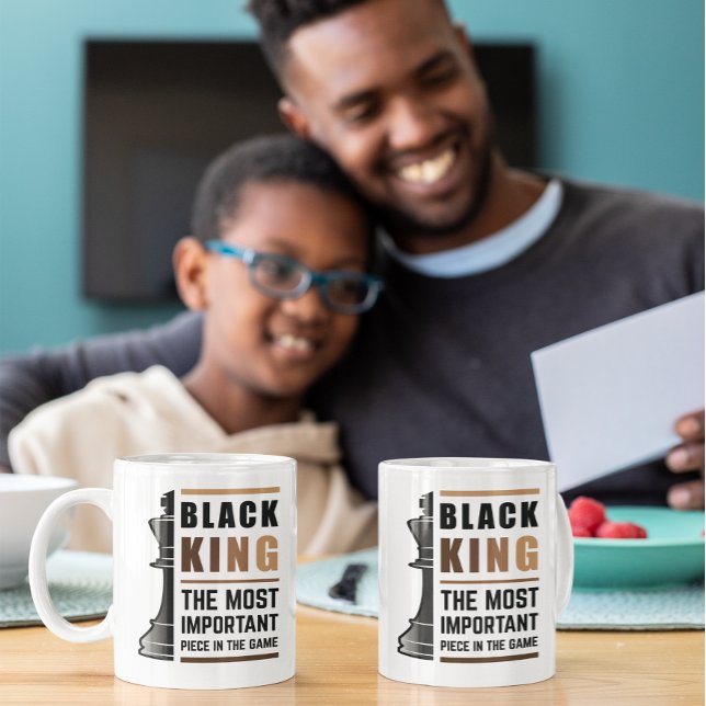 Mug Le Roi Noir La Pièce La Plus Importante Dans Le Je (Créateur téléchargé)