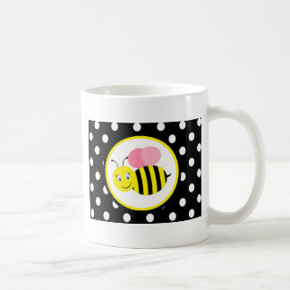 Mug Le ronflement gaffent l'abeille - rose/noir