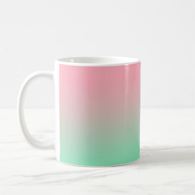 Mug Le rose pastel et le vert pâle devraient toujours  (Gauche)