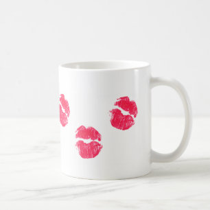 Mug Le rouge à lèvres rouge de baiser de lèvres