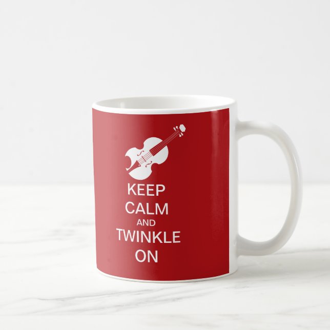 Mug Le rouge gardent le scintillement calme sur le (Droite)