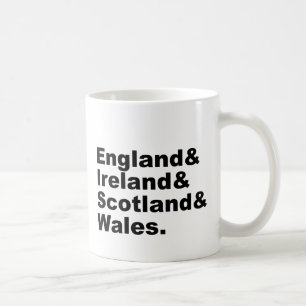 Mug Le Royaume-Uni   Angleterre Irlande Ecosse Pays de