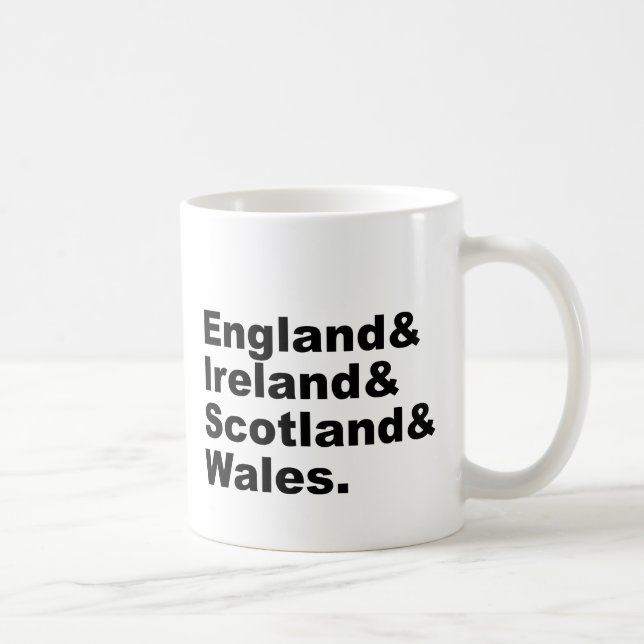 Mug Le Royaume-Uni | Angleterre Irlande Ecosse Pays de (Droite)