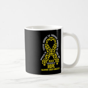 Mug Le Ruban Cancer De L'Enfance Ne Jamais Abandonner