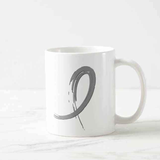 Mug Le ruban gris A4 de la tumeur cérébrale (Droite)