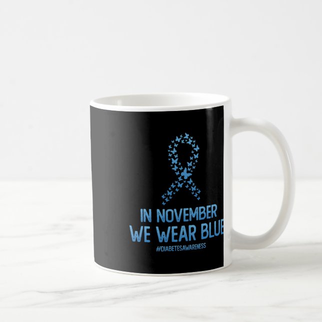 Mug Le Ruban Papillon De Sensibilisation Au Diabète En (Droite)