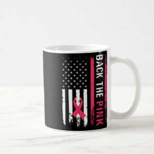 Mug Le ruban rose American Drapeau Prix du cancer du s