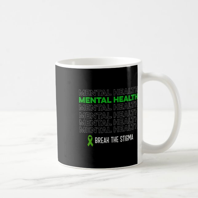 Mug Le Ruban Stigma De La Sensibilisation À La Santé (Droite)