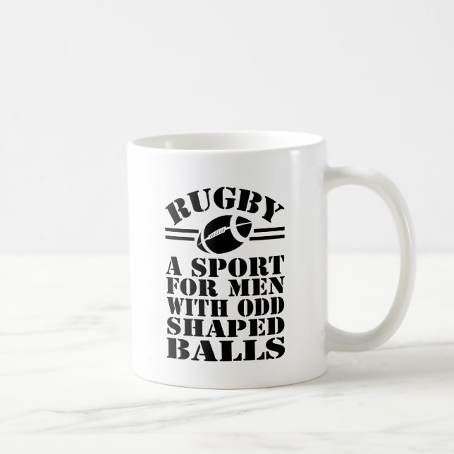 Mug Le rugby est un sport pour les hommes avec des bou (Droite)