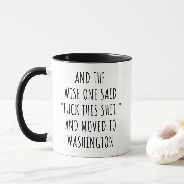 Mug Le Sage Qui A Dit Washington (Avec donut)