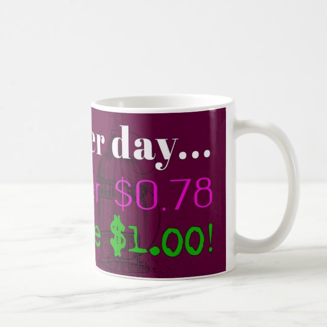 Mug Le salaire de genre Gap attaquent (Droite)