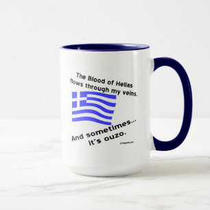 Mug Le sang de Hellas vole à travers les veines parfoi